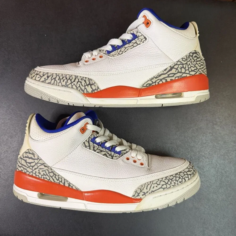 Jordan 3 Retro Knicks New York Size 10.5 Men (136064-148) No Box Used Condition